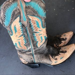 2 pair Corral Brand Boots .